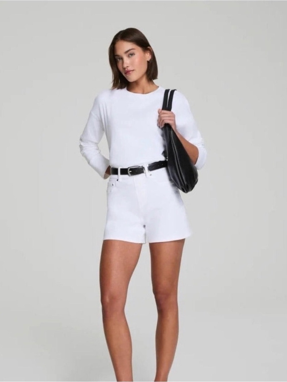 NWT SPANX White High-Waist Women's Shorts 5” Medium